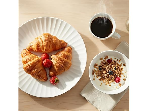 QUANSHANGJU 16-Piece Bone China Dinnerware Set