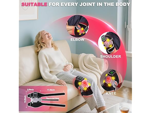 NGCES 3-in-1 Red Light Therapy Knee Brace