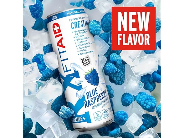 Lifeaid Fitaid Rx + Creatine Drink, Blue Raspberry