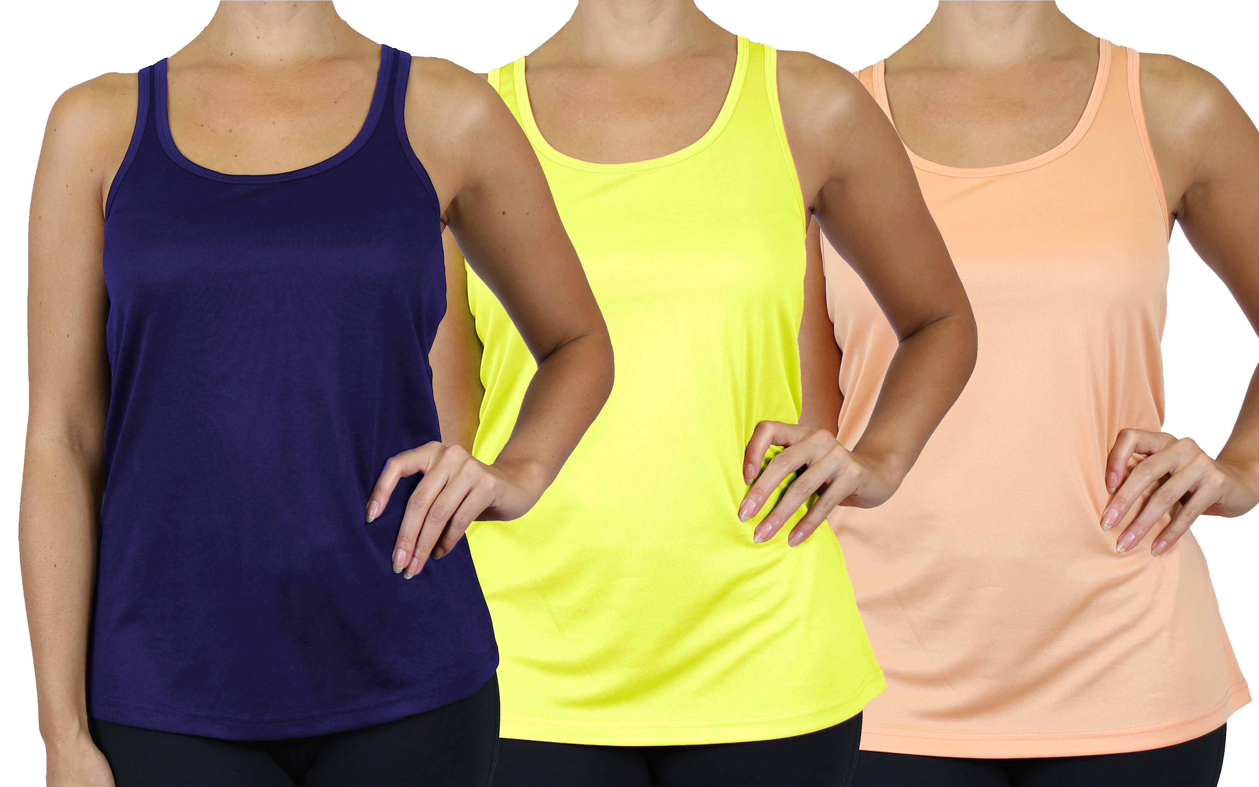 3Pk Womens Performance Racerback Tank - Gallery 28