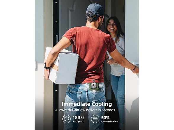 Koonie 10000mAh Waist Fan Portable