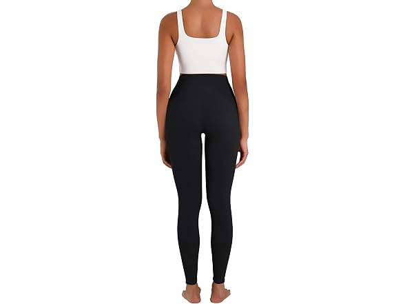 Sunzel Womens Leggings 25in XXL Black W/Pockets