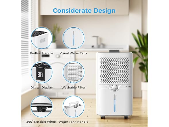 TRAZICO 4000 sq.ft Dehumidifier for Basement - Gallery 8