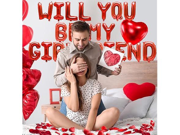 Will You Be My Girlfriend Balloons 