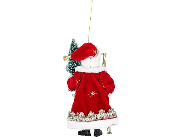 Kurt S. Adler 6.5" Fabriché™ Regal Red Santa Tree
