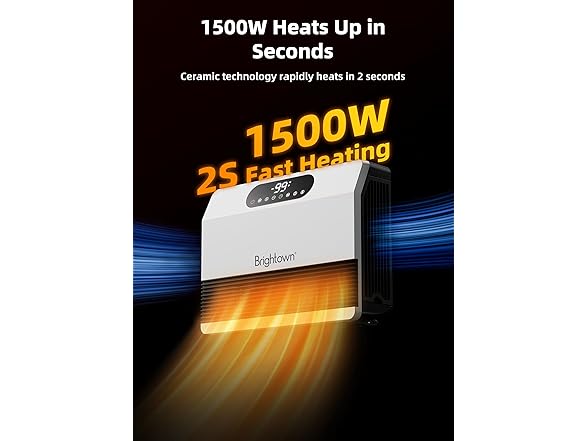 Brightown 1500W Electric Wall Heater