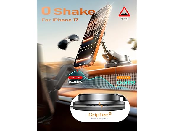 LISEN Vacuum Magnetic Phone Holder