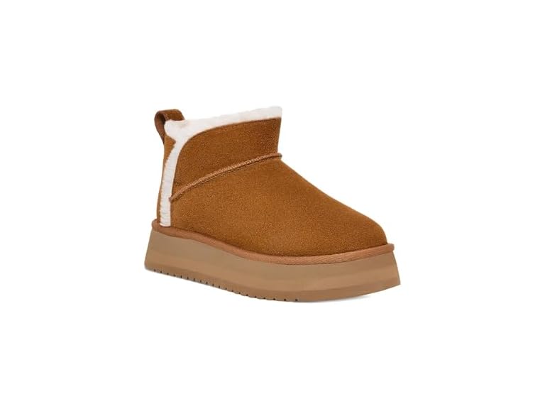Koolaburra by UGG Women's Koola Ultra Mini Platform Boot, Chestnut, 6