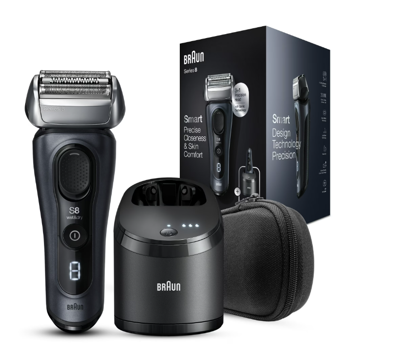 Braun Series 8 8453cc Wet/Dry Electric Shaver - Gray - Gallery 9