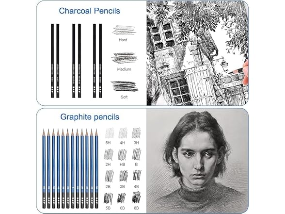 H & B Drawing Set Sketching Kit