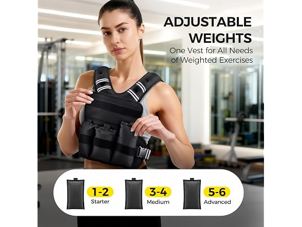 PACEARTH Weighted Vest 20-32lb Ironsand