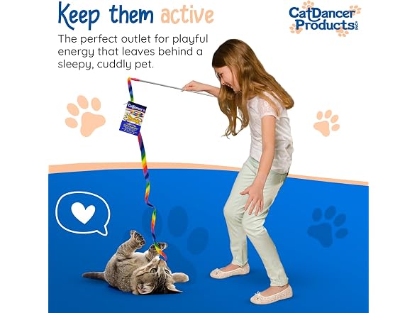 Cat Dancer Products Rainbow Cat Wand Charmer