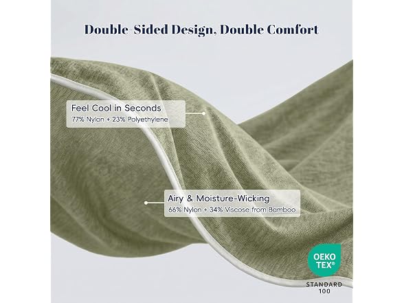 PHF Oil Green Cooling Blanket King 108"x90"