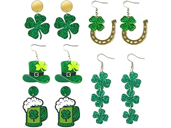 Taichell St Patrick's Day Earrings Bulk