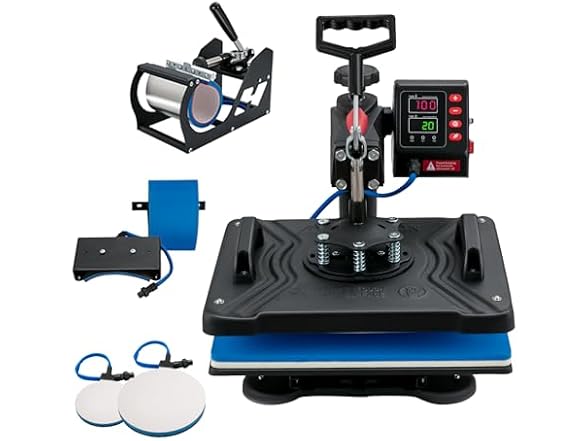 VEVOR 5 in 1 Heat Press Machine for T Shirts