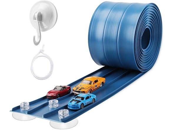 YUOIOYU 3-Lane Race Track for Kids