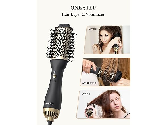 LANDOT Hair Blow Dryer Brush