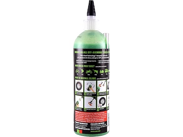 Slime 10193-6PK 2-in-1 Tire and Tube Sealant Puncture Repair Sealant