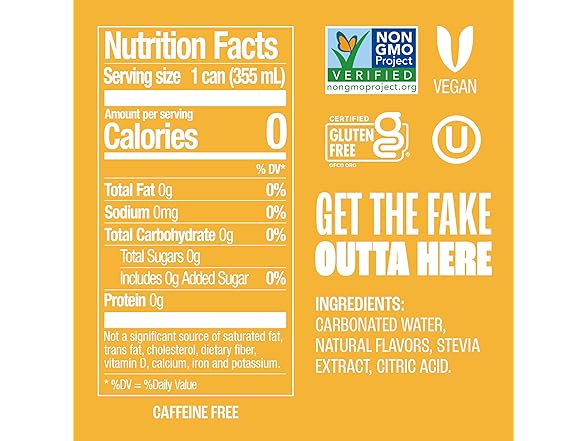 Zevia Zero Sugar Soda, Cream Soda, 12 oz Cans (8-Pack)