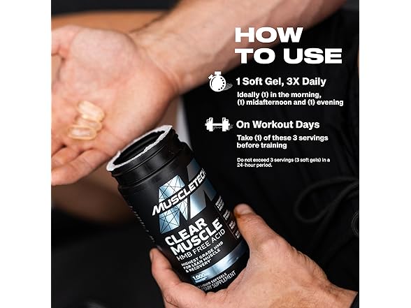Muscletech HMB 1000mg, Clear Muscle (84 Liquid Softgels)