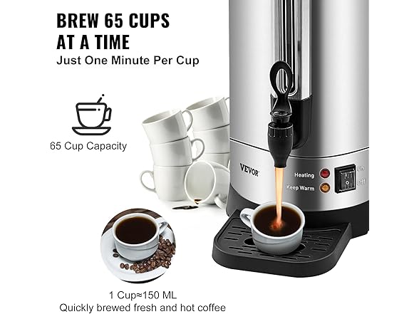 VEVOR Commercial Coffee Urn