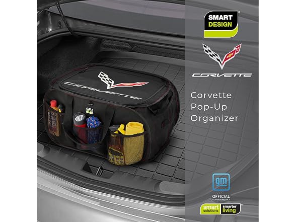 Smart Design 7000988AT Trunk Organizer - Corvette