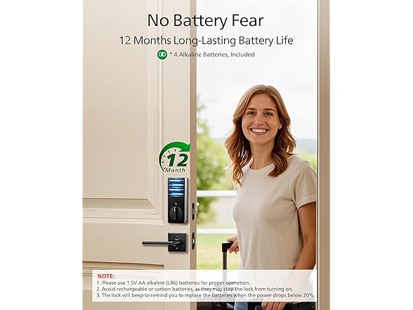 Philips DDL210X Fingerprint Keyless Entry Door Lock Satin
