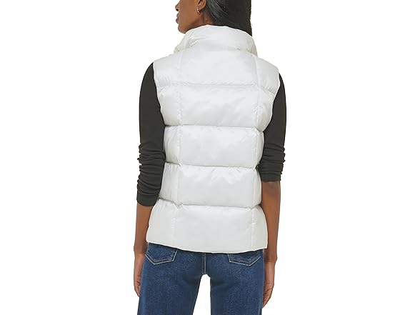 Levi's White Puffer Vest (L)