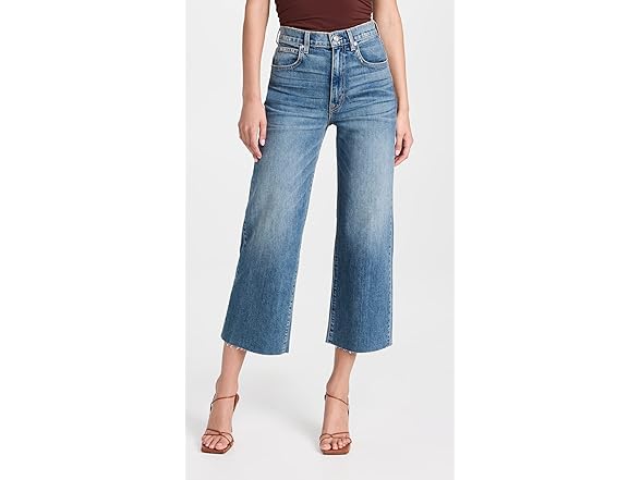 SLVRLAKE Women's Grace Crop Jeans, Blue