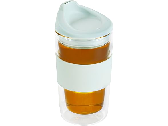Restaurantware Glass Travel Mug 1 Count 12 Ounce 