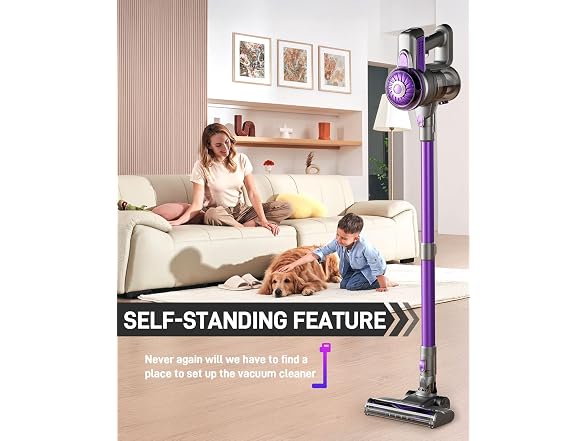 FUNCCUBE Cordless Vacuum Cleaner, Stick Vac