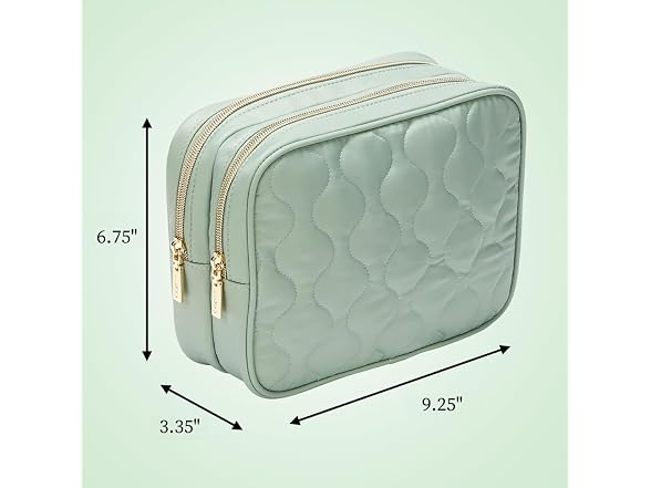 CONAIR Double Zip Toiletry Travel Bag Travel
