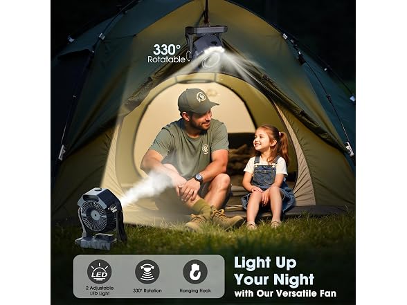 Ausic Portable Misting Camping Fan