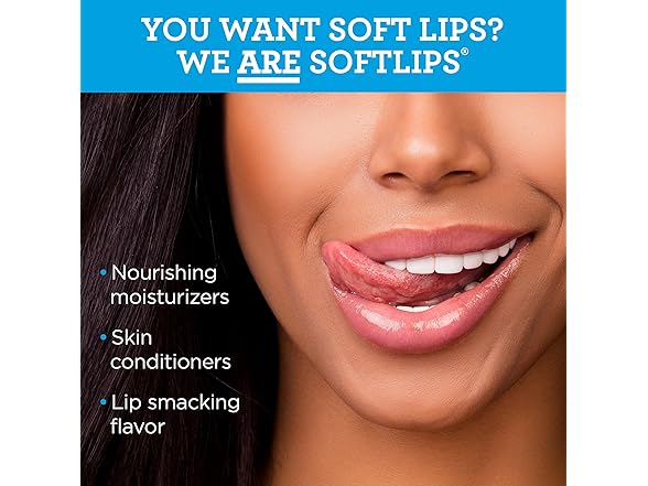 Softlips Daily Lip Moisturizer For Very Dry Lips 2 Ct