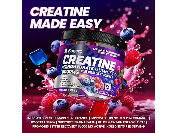 Bageto Creatine Gummies 120 pcs