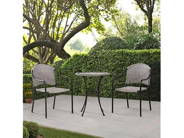 Four Seasons Courtyard 24" Marbella Wicker Bistro Patio Table
