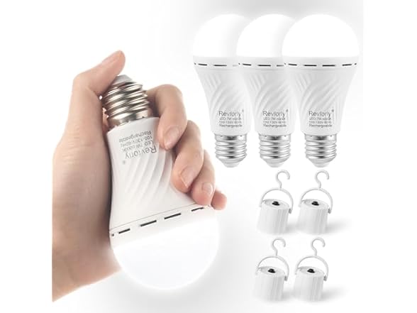 4 Pack Emergency-Rechargeable-Light-Bulb