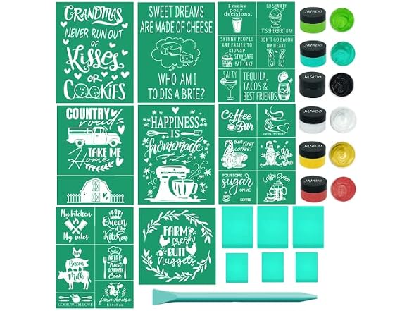 JAJADO Self Adhesive Silk Screen Stencils