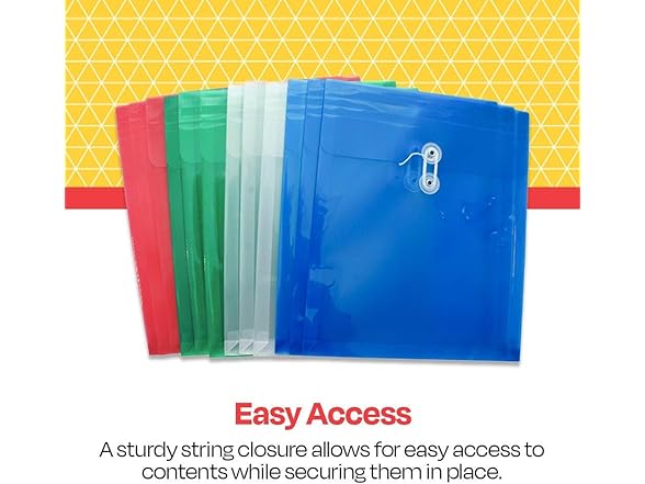 School Smart School Smart Expanding Poly String Envelope