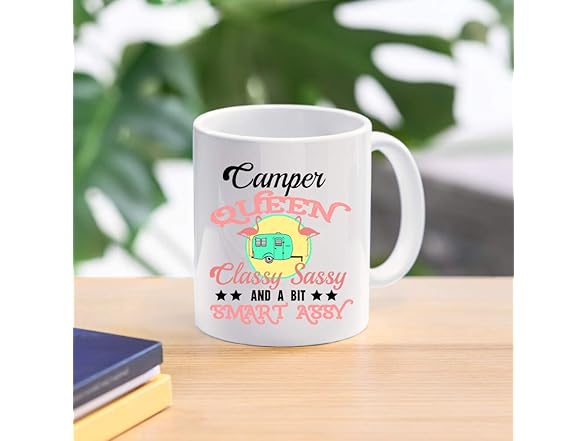 DOPHOME Funny coffee Mug - Camper Queen