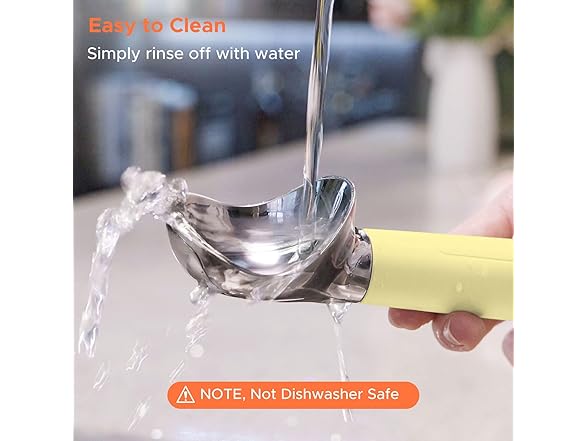 Yellow Heated Ice Cream Scoop