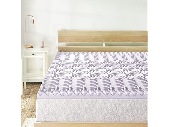 Mellow 2" 5-Zone Memory Foam King Mattress Topper
