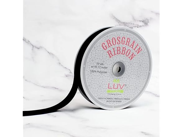 LUV RIBBONS Creative Ideas 7/8-Inch Solid Grosgrain