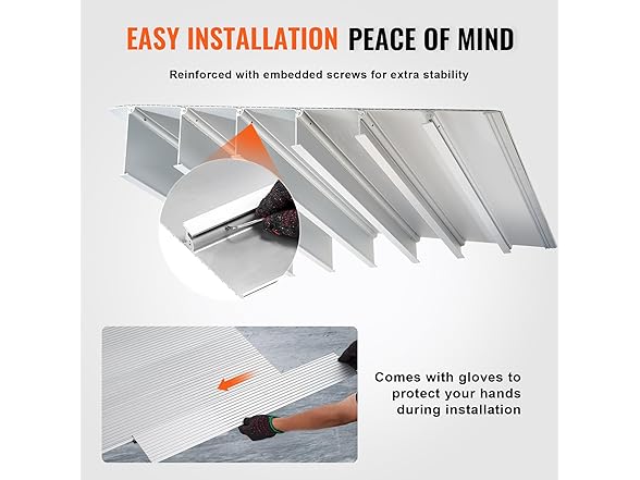 VEVOR Door Threshold Ramp, 6" Rise