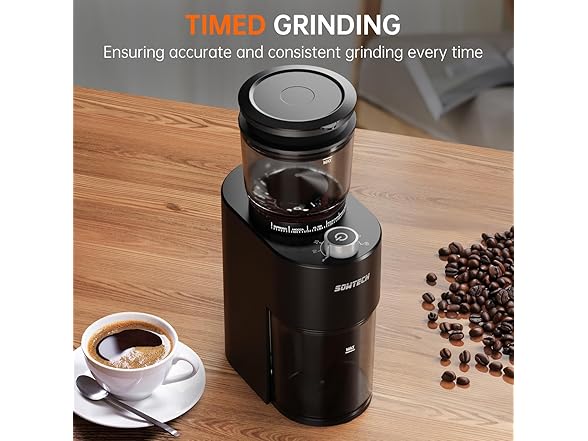 Anti-static Conical Burr Coffee Grinder