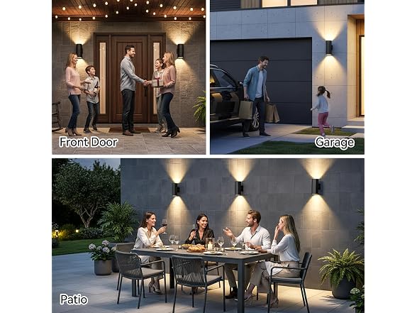 MZLITI Up & Down Wall Light 2-Pack