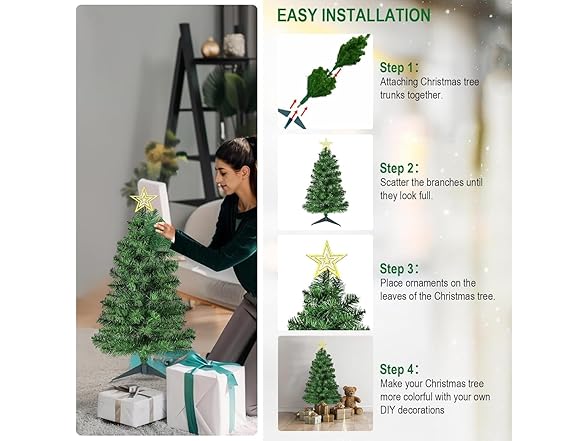 KISIQI 3FT Premium Artificial Tree