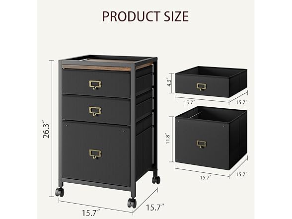 CuisinAid File Cabinet with 4 Drawer