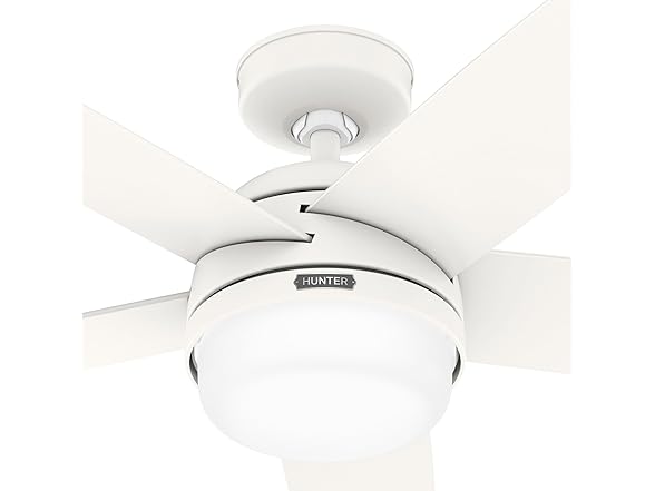 52" Hunter Fan w/Light & Remote - White