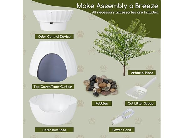 Tangkula Plant Litter Box, Hidden Cat Litter